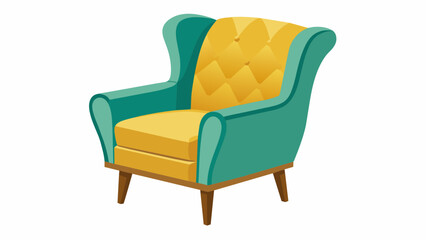 armchair chair lat style, Isolated on white background Vector illustration with white background