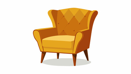armchair chair lat style, Isolated on white background Vector illustration with white background