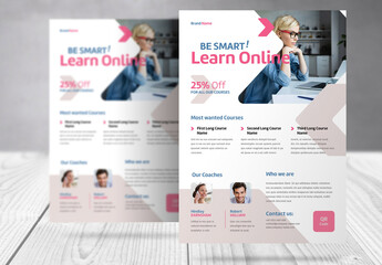 Online Learning Flyer for Courses