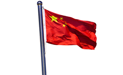 China Flag on Transparent background PNG