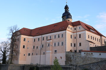 Fototapeta premium Blick in die Altstadt von Dippoldiswalde in Sachsen