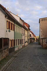 Blick in die Altstadt von Dippoldiswalde in Sachsen