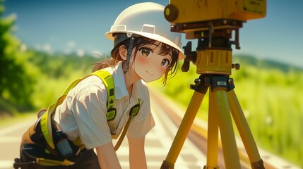 測量士の女性12