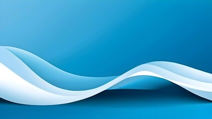 Fototapeta premium Blue abstract illustration for template, background, banner. Color gradient. 
