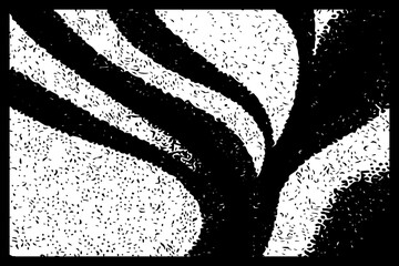 Abstract black and white pattern. For use in graphics. Minimalist illustration for printing on wall decorations . Ink stains