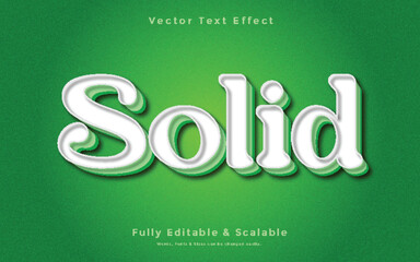 Solid light background text effect. Editable text effect