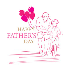 Happy Father’s Day Typography Design poster or banner template Greeting and presents vector