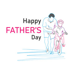 Happy Father’s Day Typography Design poster or banner template Greeting and presents vector