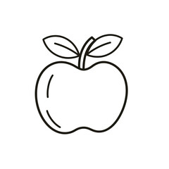 Apple line drawing