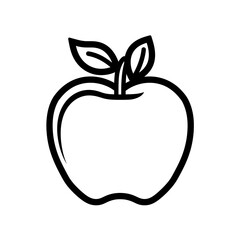 Fototapeta premium Apple line drawing