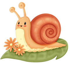 snail on a leaf