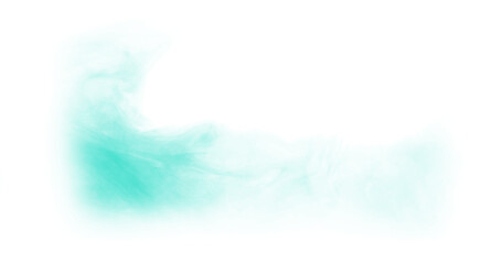 Teal Transparent Smoke Overlay 