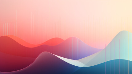 Lively gradient lines illustrating the dynamic evolution of technology.