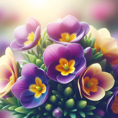 Spring Flowers Realistic 3D.