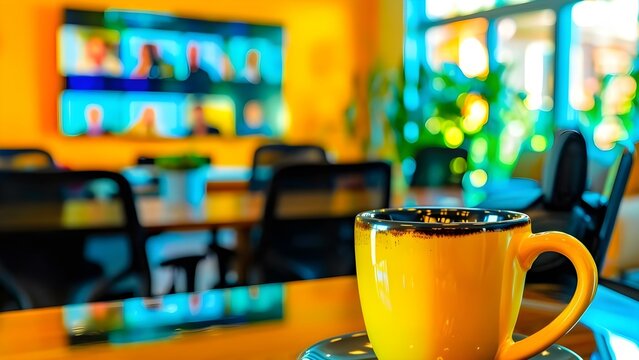 Embodying Virtual Meetings: A Visual Representation of Conferencing Technology. Concept Virtual Collaboration, Digital Communication, Remote Work, Online Connectivity, Technology Integration - Powered by Adobe