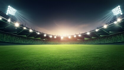 football field and stadium