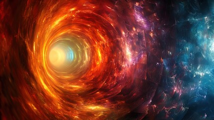 Dynamic Geometric Spectra of Futuristic Dimensions，A Lively Universe of Color Blocks in Transformation, Fusion, and Rebirth under Pulsating Lights ，Visionary Passage into Future Dimensions