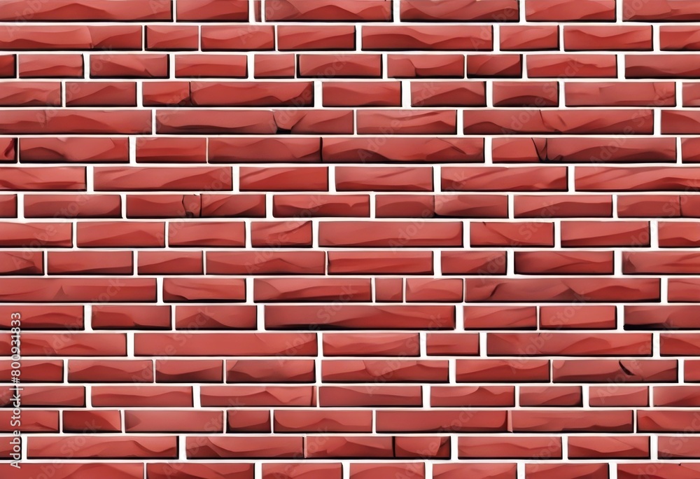Aufkleber 'red icon brick easy illustration editable pattern vector wall design background abstract constructi