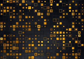 Abstract black and gold geometrical Background.