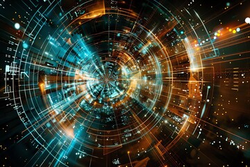 Fototapeta premium quantum gates, operational gates