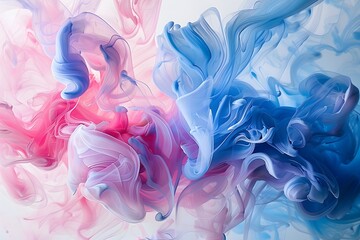 Pastel Smoke Patterns on Abstract Background
