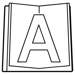 A alphabet coloring book vector (43)
