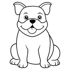 Dog Coloring Book Vector Art illustration (18)