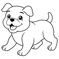 Dog Coloring Book Vector Art illustration (22)