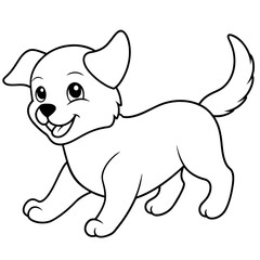 Dog Coloring Book Vector Art illustration (24)