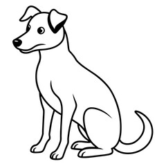 Dog Coloring Book Vector Art illustration (68)