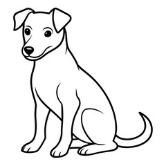 Dog Coloring Book Vector Art illustration (69)