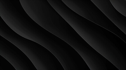 Sleek Jet Black Minimal Wave Background in High-Resolution Vector Format.