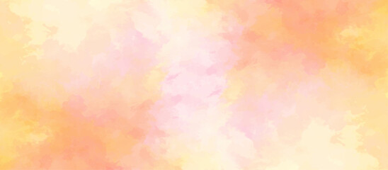 abstract watercolor background .watercolor background with pink and yellow color. Fantasy light red, pink shades watercolor background. subtle watercolor pink yellow gradient illustration. 