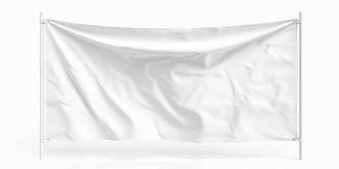 A blank flag template on a white background.