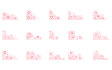 Set Sudut Bunga Sakura