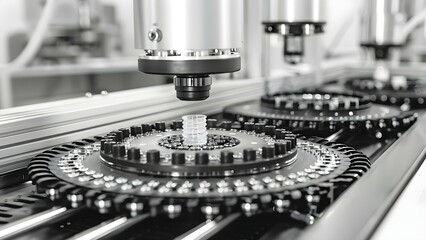 Automated system streamlines chemical vial production for lab efficiency . Concept lab efficiency, chemical vial production, automation, streamlining processes, technology integration