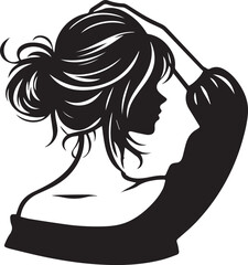 Illustration Of Women With Trendy Hair Style