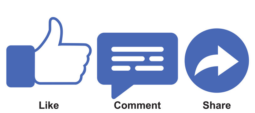 abstact object simbol like comment share all vector file