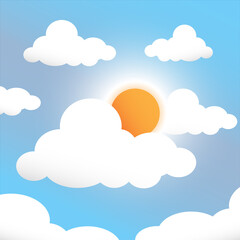 Sun and sky on a clear day