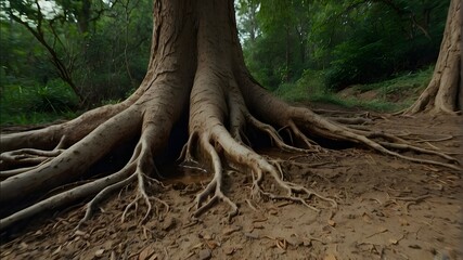growth mindset A tree's roots delving deep into the earth, seeking sustenance. . 8k --ar 16:9 --v 6.0