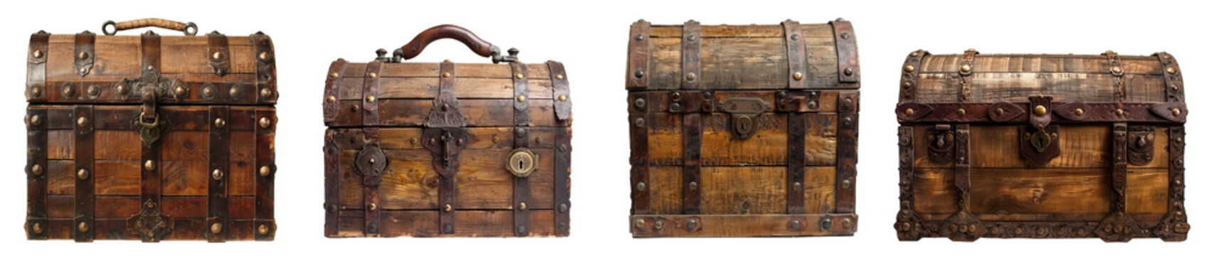Medieval Treasure Chest Set. png set