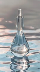 Cosmetic package background for product sales advertising from the concept of facial creams and serums.