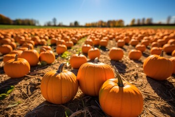 Autumn pumpkin patch