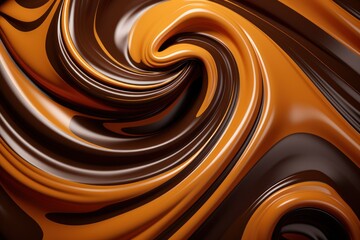 Swirling abstract pattern in warm tones