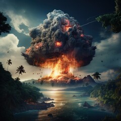 Explosive Tropical Landscape