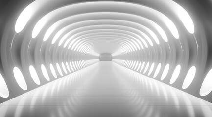 Naklejka premium Futuristic Architectural Tunnel