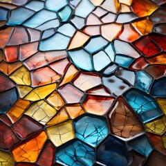 Vibrant Stained Glass Mosaic