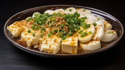 Fototapeta na wymiar Delicious Japanese-style tofu and egg dish
