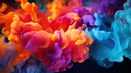 Fototapeta premium Vibrant Smoke Art