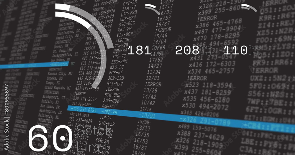 Poster image of financial data processing over screen